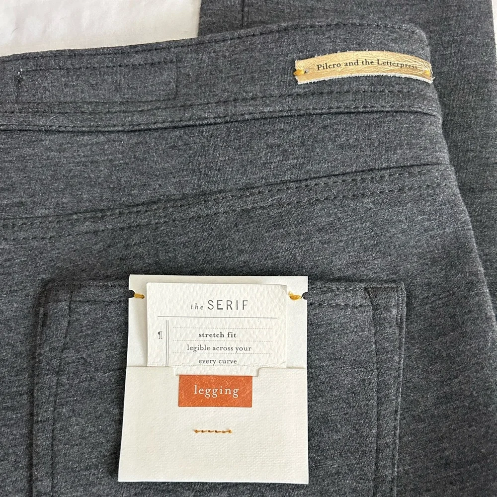 NWT Anthropologie Pilcro And The Letterpress Serif Legging Gray Size 29 - Picture 9 of 13